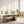 Modern Luxury Coffee Table and Side Table Set, 2-Piece Oval