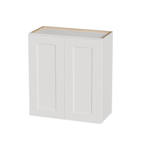 White Shaker Solid Wood Wall Cabinet with Soft-Close Doors