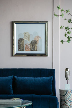 S/2 23.6x23.6' Kaiden Crystal Mirror Framed Wall Art