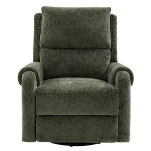 Manual Recliner Massage Chair With Swivel Rocker, 8 Massage Modes, Side Storage Pocket