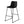 Bar Height Office Chair with Curved Backrest and Leather-Look Upholstery