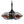 Outdoor Ceiling Fan With DC Motor And LED Light, Blades, Reversible For Patios - Black