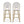 Outdoor PE Rattan French Barstool Set