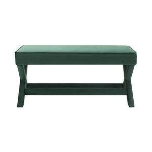 Comfort Double Bench Upholstered With X Crossed Legs