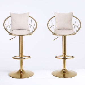 Unique Design Bar Chair, 360 Degree Rotation, Adjustable Height, Suitable For Dining Room And Bar