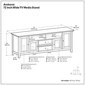 Amherst - Wide TV Media Stand