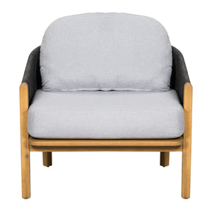 Grotta Outdoor Wood Club Chair