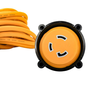 Camco 30 Amp Power Grip Marine Extension Cord - 50 M-Locking/F-Locking Adapter - TRAPSKI