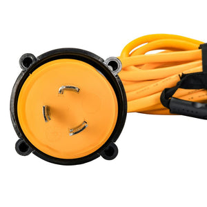 Camco 30 Amp Power Grip Marine Extension Cord - 50 M-Locking/F-Locking Adapter - TRAPSKI