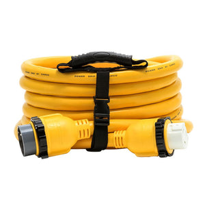 Camco 50 Amp Power Grip Marine Extension Cord - 25 M-Locking/F-Locking Adapter - TRAPSKI