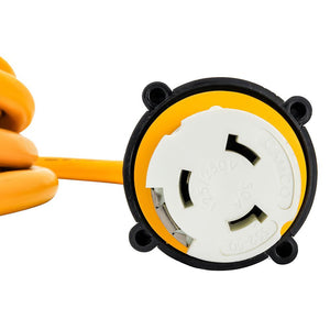 Camco 50 Amp Power Grip Marine Extension Cord - 25 M-Locking/F-Locking Adapter - TRAPSKI