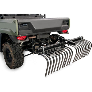 Camco Black Boar ATV/UTV Implement Custom Outside Vehicle Landscape Rake Tool