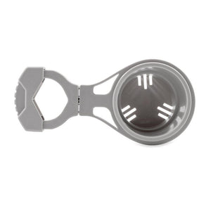 Camco Clamp-On Rail Mounted Cup Holder - Small for Up to 1-1/4" Rail - Grey - TRAPSKI