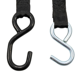 Camco Retractable Tie-Down Straps - 1" Width 6 Dual Hooks - TRAPSKI