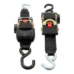 Camco Retractable Tie Down Straps - 2" Width 6 Dual Hooks - TRAPSKI