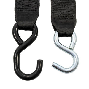 Camco Retractable Tie Down Straps - 2" Width 6 Dual Hooks - TRAPSKI
