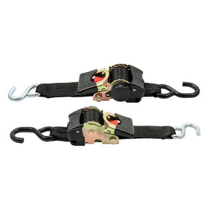 Camco Retractable Tie Down Straps - 2" Width 6 Dual Hooks - TRAPSKI