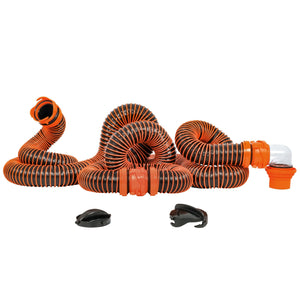 Camco RhinoEXTREME 20 Sewer Hose Kit w/4 In 1 Elbow Caps - TRAPSKI