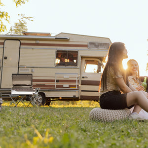 Camco Kuuma Stow N Go 125 Stainless Steel Gas Grill with Mount Design, Silver