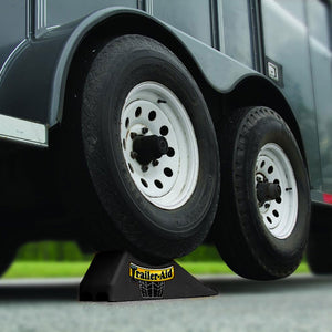Camco Trailer Aid Tandem Trailer Tire Changing Ramp with 4.5 Inch Lift, Black