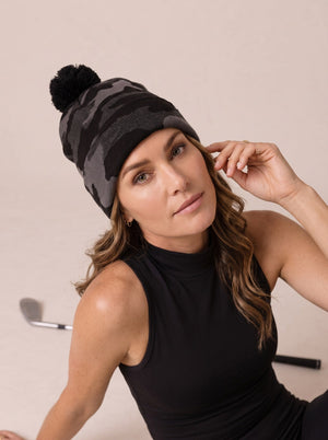 Camo Pom Beanie