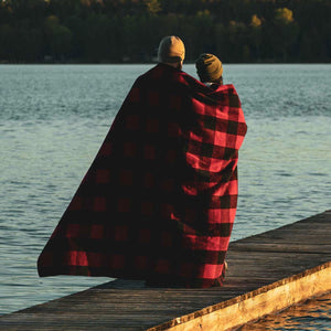 Wool Throw Blanket - White Mountain Woolen