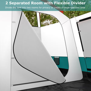 6-8 Person Camping Tent with Double Rooms and 2 Doors
