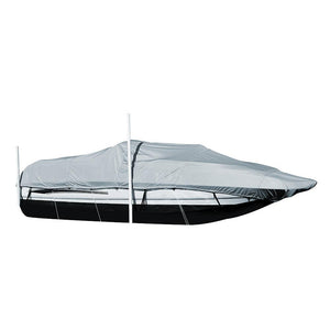Carver Performance Poly-Guard Styled-to-Fit Boat Cover f/20.5 Sterndrive Deck Boats w/Walk-Thru Windshield - Grey - TRAPSKI