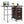 Folding Computer Laptop Desk Wheeled Home Office Furniture-Brown