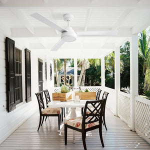 52" Ceiling Fan Without Light with Remote Control and Reversible DC Motor
