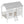 Twin Size Low Loft House Bed With Roof And 2 Front Windows - White