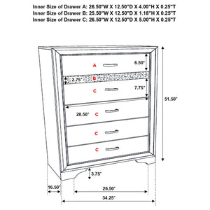Annie - 6 Drawer Bedroom Chest