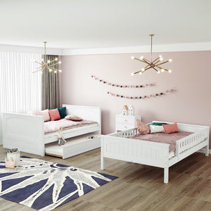 Bunk Bed With Twin Size Trundle, Guardrails
