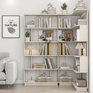 Modern 5 Tier Open Storage Bookcase