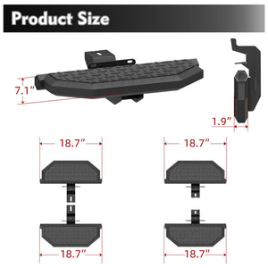 Running Boards for 07-18 Jeep Wrangler JK JKU 4 Doors