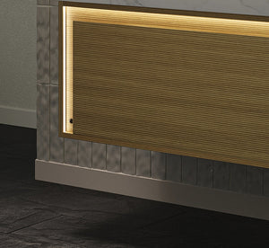 Nyah 36'' Wall-Mounted Cabinet with Drawer, Light Woodgrain Color