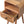 Solid Wood Mini Oak-ish Curve Nightstand, 1-Drawer, 1 Open-Slot