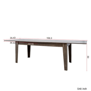 106.3 in Large Extendable Dining Table