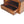 Chunky Chestnut Floating Bedside, 1-Drawer, 1 Open Slot