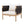 Outdoor Acacia Wood Club Chair with Diamond Rope Weave & Cushions, Light Teak