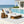 Acacia Wood Chaise Lounge with 4