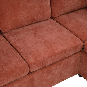 Modern L Shaped Sectional Sofa Bed With Hidden Storage Upholstery
