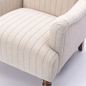 Sylvia - Striped Arm Chair - Natural