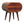 Solid Wood Large Chestnut Circular Bedside Table