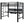 Ranier - Full Workstation Loft Bed, Full Length Desk, Safety Rails And Storage Shelves - Black