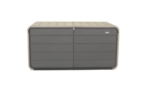 260 Gallon Plastic Deck Box with Lock and Wheels
