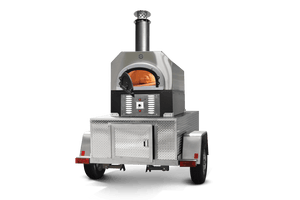 CBO 750 Tailgater | Wood Fired Pizza Oven Trailer | 38" X 28" cooking surface | 2-3 - 10" pizzas at a time | 50-60 pizzas an hour