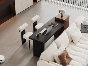 Modern Two-Tone Sofa Side Table