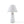 Textured Ceramic Table Lamp with Fluted Fabric Shade - White
