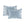 3 Piece Reversible Scalloped Edge Quilt Set - Blue King/Cal King